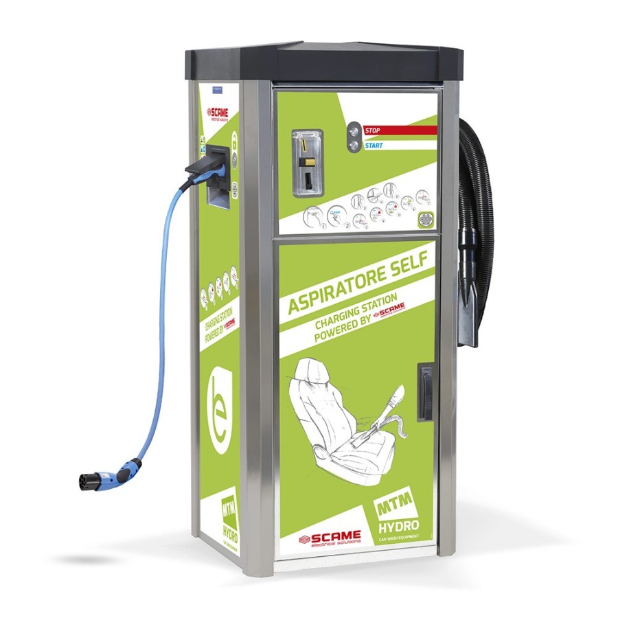 AS1-E - SELF VACUUM CLEANER WITH INTEGRATED ELECTRIC CAR CHARGER