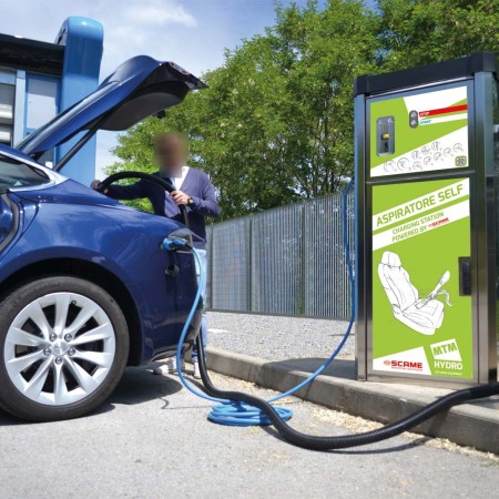 AS1-E - SELF VACUUM CLEANER WITH INTEGRATED ELECTRIC CAR CHARGER